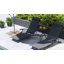 Ensemble de 2 chaises longues, chaise de bronzage pliante pour l'extérieur, gris