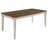 Seaside Nutmeg And Rustic Cream Dining Table
