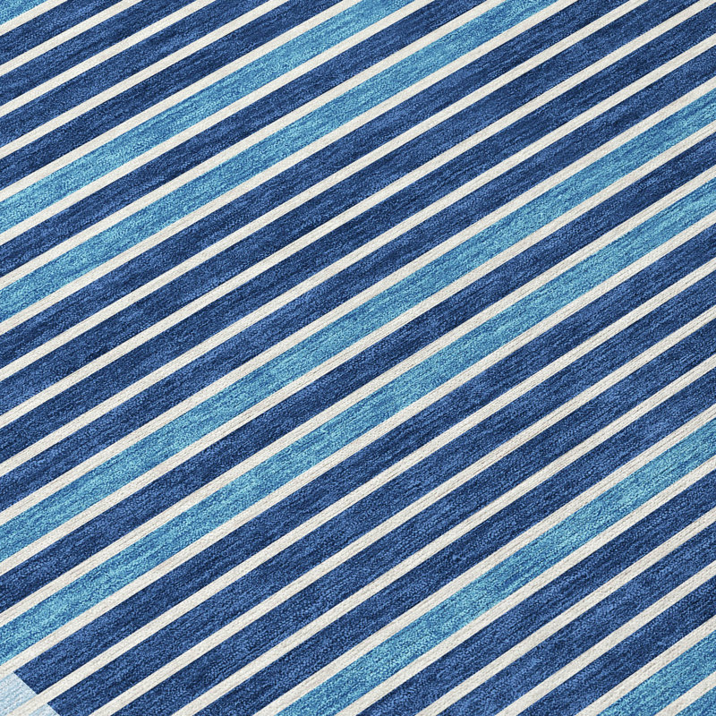 Tapis intérieur / extérieur lavable à la machine Christain ACN1407 Sky, Rectangle 2 pi 6 po x 3 pi 10 po