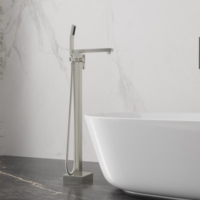 Floor Tub Spout with Diverter