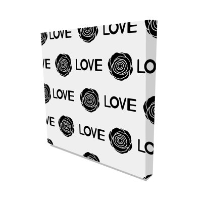 Love Black Roses Canvas Print - Wrapped Canvas Print