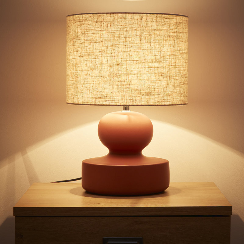 Cairi Ceramic Table Lamp, Red