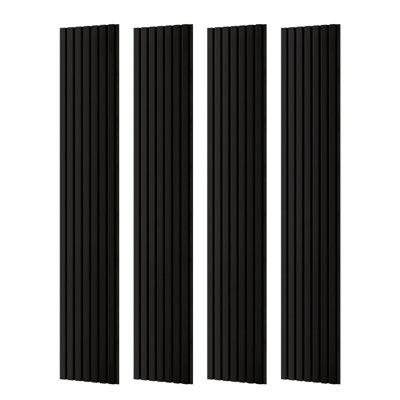 Panneaux muraux décoratifs en bois 96 po x 11 po, panneaux muraux acoustique pour murs et plafonds, panneaux muraux insonorisés, art mural insonorisant (29,33 pieds carrés / caisson)