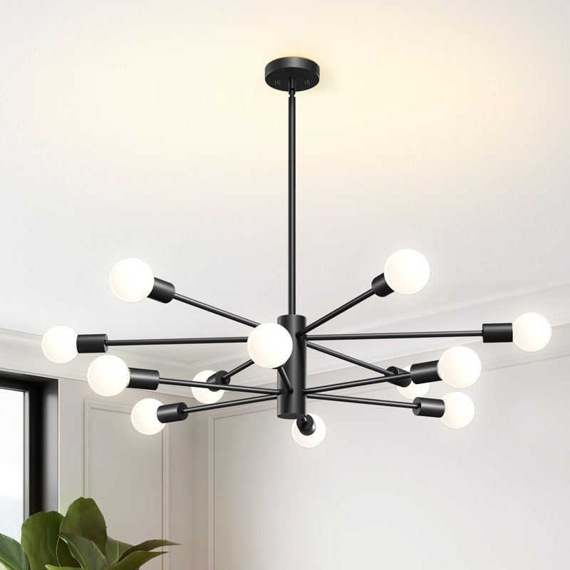 12 - Light Sputnik Sphere Linear Dining Chandelier