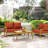3-Piece Outdoor 5" Replacement Cushion Set Seat/Back Cushion，Only cushions-1062766650