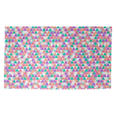 Tapis triangle rose/orange zone Avicia