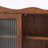 Retro Wall-Mounted Cabinet with Open Hook Rack