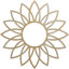 Médaillon de plafond 18 "x 18" x P 6 1/4 "x P 1/4" Daisy-59356316-137634584-137899697