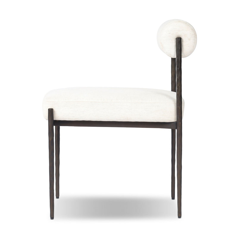 Jazelle Metal Dining Chair-Laughlin Ochre, Crypton Nomad Snow
