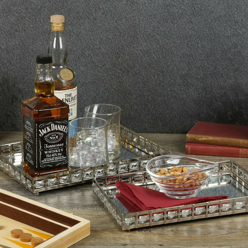 Mulvey Glass Tray - Set of 2