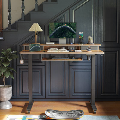 Broviak Adjustable Metal Base Standing Desk