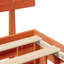 Bed Frame with Headboard Solid Pine Wood-313645406