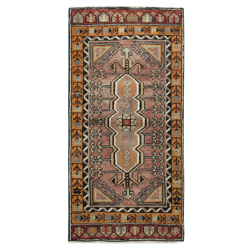 Tapis Scatter. Tapis turc. Tapis de porte Tapis de chauve-souris fait à la main