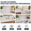 48 po Dosseret de meuble-lavabo en pierre d'ingénierie 4 po Éclaboussure de meuble-lavabo blanc Carrara