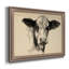 «Charcoal Cow II», reproduction sur toile encadrée-114042545