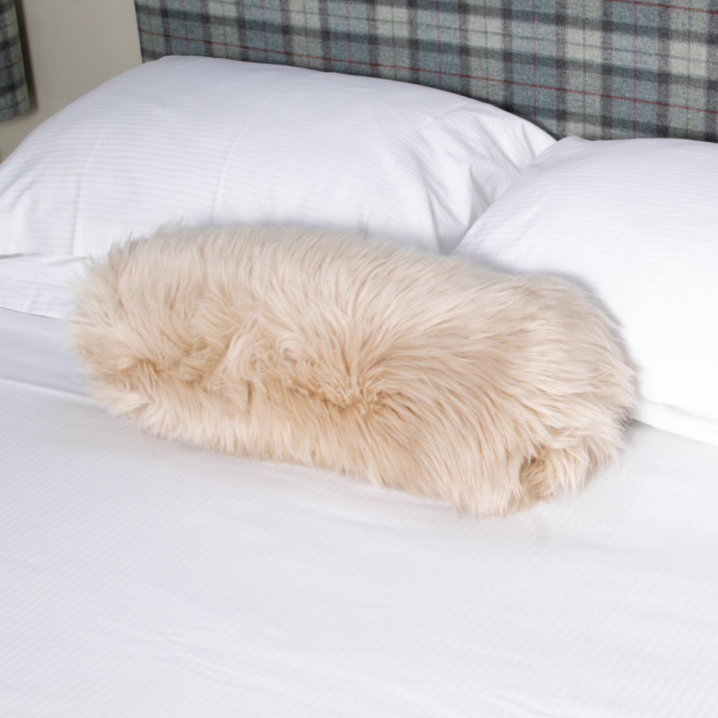 Arellanes Bolster Pillow Cover, Beige