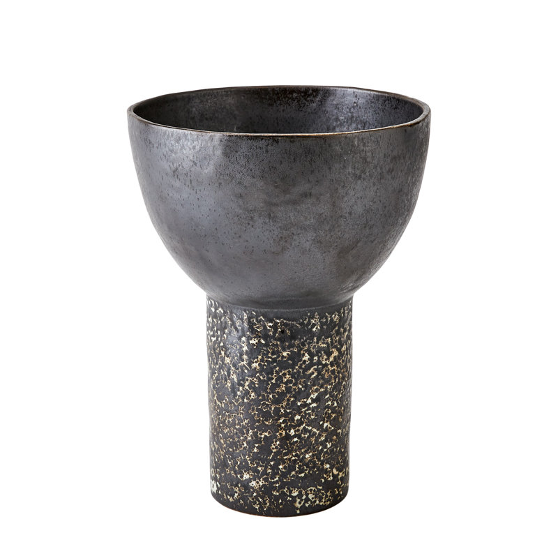 Cinder Footed Bowl-Reactive-Sm, 13"H x 10"W x 10"D