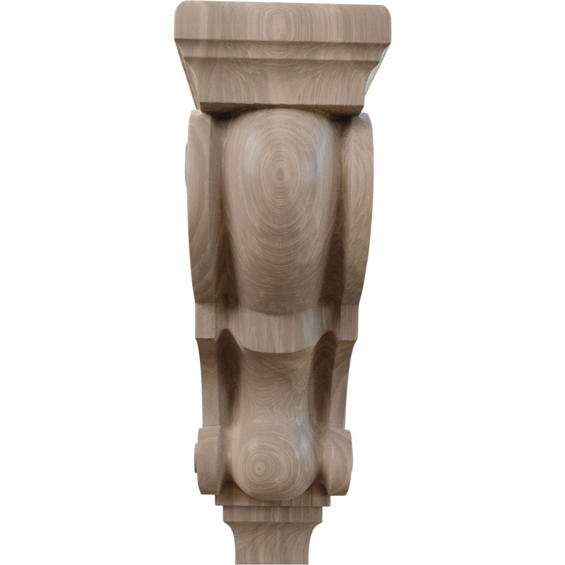 Très grand corbeau en bois traditionnel, Cerisier, H 18 po x l 6 po x P 7,5 po