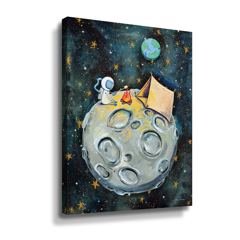 «Camping Astronaut Gallery», toile tendue avec cadre flottant, Toile tendue, H 32 po x l 24 po