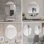 Miroir mural asymétrique pour salle de bain