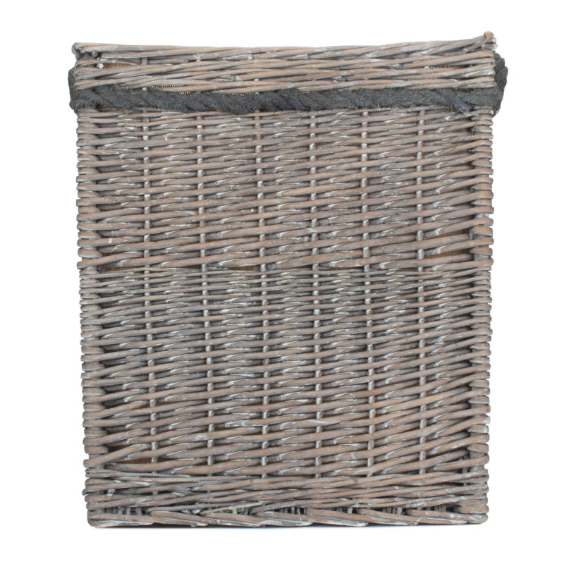 Anastacia Wicker Log Carrier, 45cm H x 40cm W x 40cm D