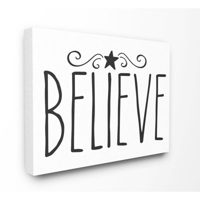 Believe - reproduction d'art textuel