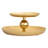 Soleil Enameled Metal 2-Tier Tray