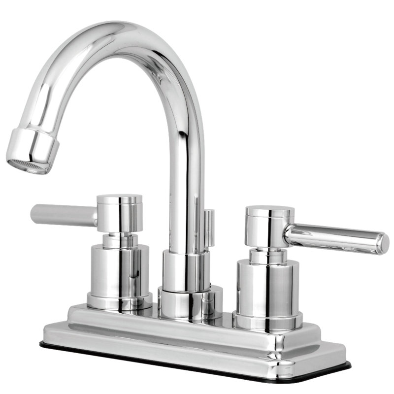 South Beach Centerset Bathroom Faucet with Drain Assembly, Polished Chrome