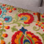 Tapis intérieur/extérieur Bernia floral ivoire/rouge/vert-62732046