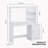 Vanity Desk with Mirror and Lights, 46.4IN Dressing Table with 2 Large Drawer-465602985