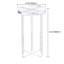 Table d'appoint ronde ronde en acrylique transparent