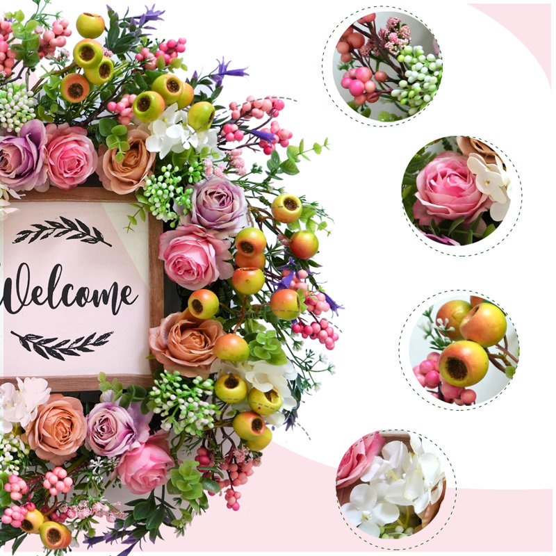 Faux Plastic 18'' Wreath