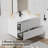 Sharee 36" Wall Mounted Single Bathroom Vanity With Sink Top, Bathroom Sink Faucet, Drain, Floating Cabinet-883274440-883274441