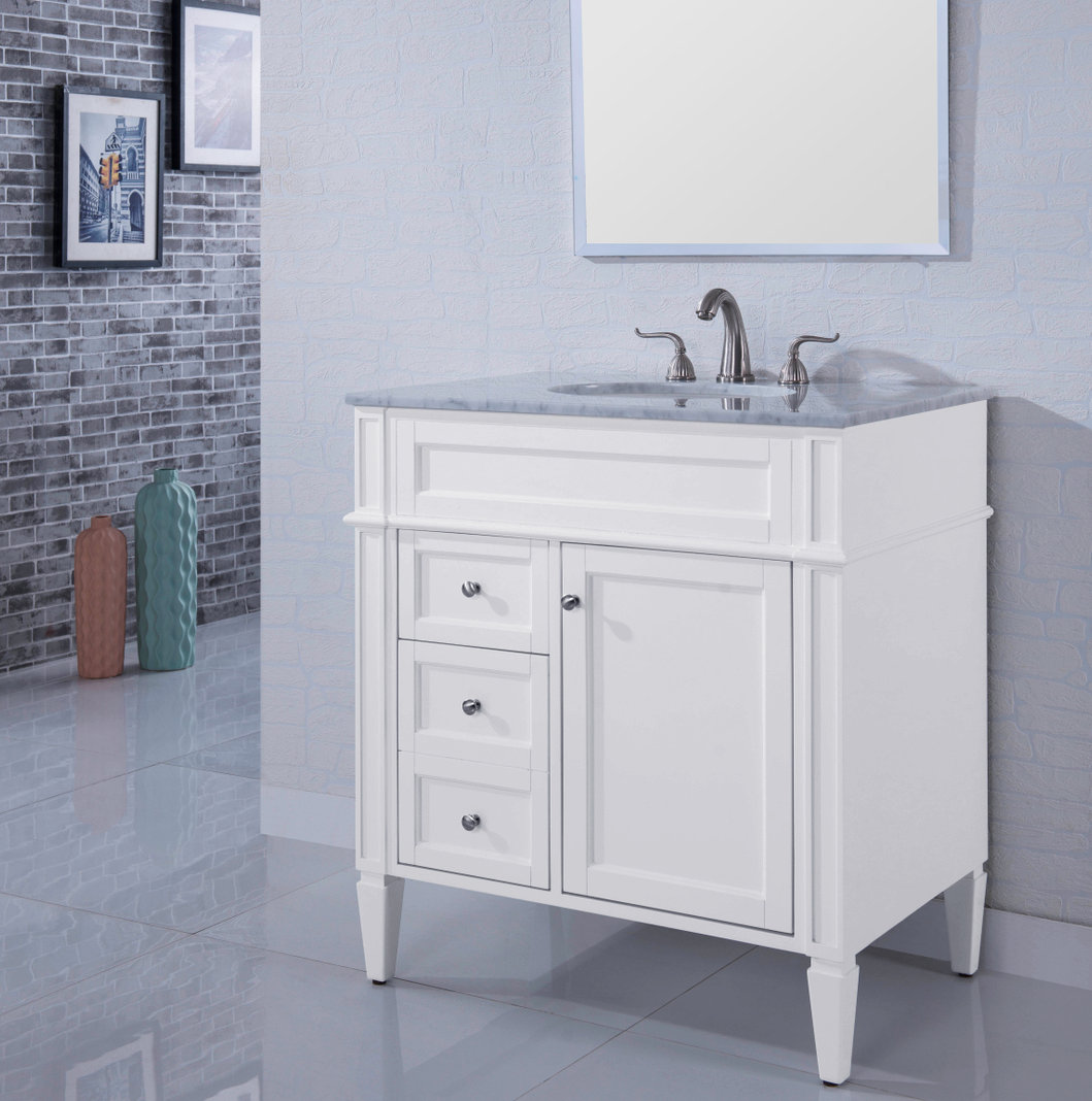 Rivers 32'' Single Bathroom Vanity, White