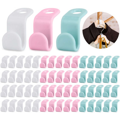 60 pièces porte-cintres en plastique