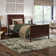 Arite Full Solid Wood Low Profile Sleigh Platform Bed with Matching Footboard in Espresso