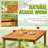 Youra 4-Person Solid Wood Outdoor Dining Set with Cushions