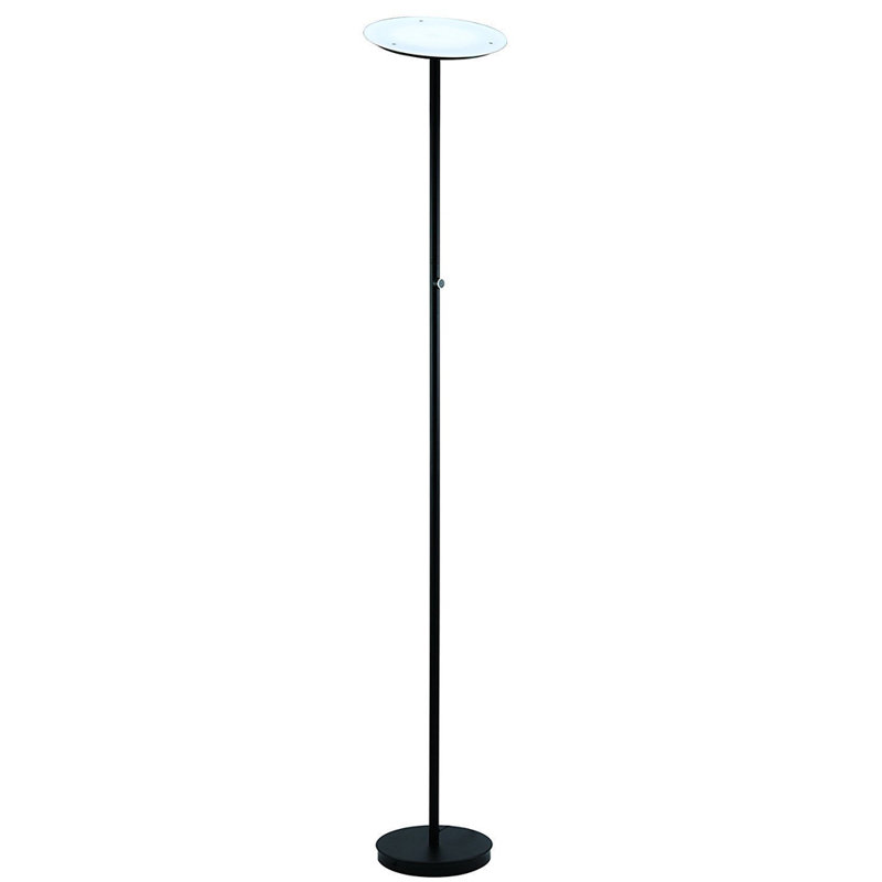 Kimmie 70'' Black LED Torchiere Floor Lamp
