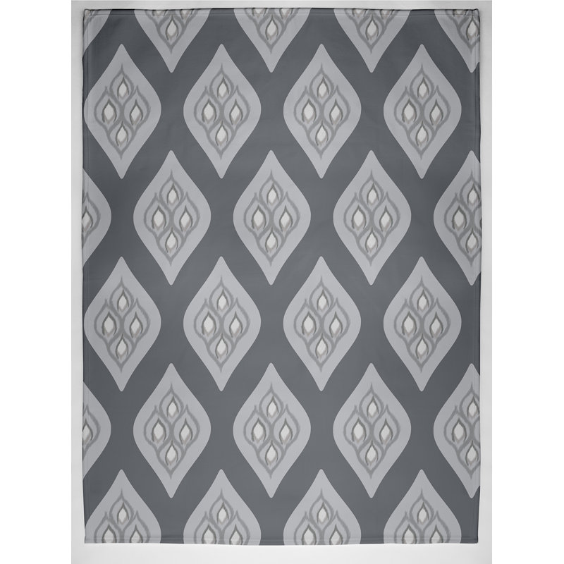 Aviva Plain Weave / Muslin Throw Blanket, Grey