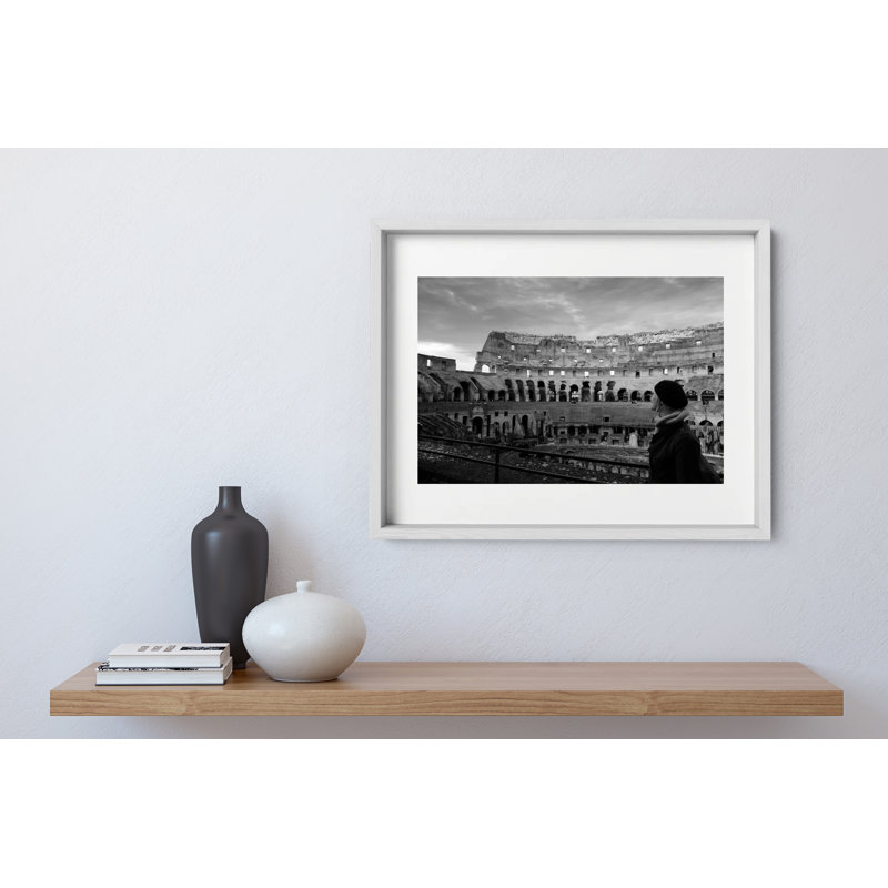 Roman Holiday Print by Joseph Regan, White, 14" H x 16" W x 0.75" D