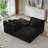 Compressible Double Chaise Lounge With Cupholders - No Assembly Required, Fluffy Modern Sleeper Loveseat For Indoor Living Room Bedroom Reading-502151185