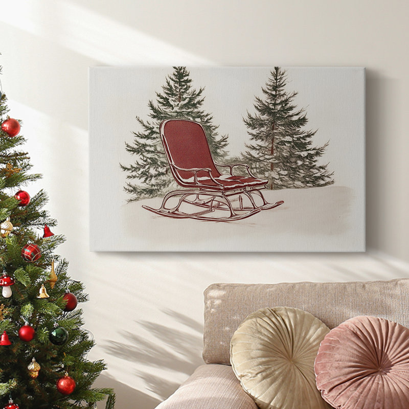 Art des Fêtes de Noël - Toile tendue avec châssis - Série 3-CXL, H 32 po x l 48 po