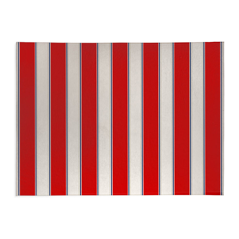 Jonsson Stripe Indoor Non-Slip Area Rug, Rectangle 3' x 5'