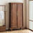 Simple Solid Wood Design Wardrobe-112356068