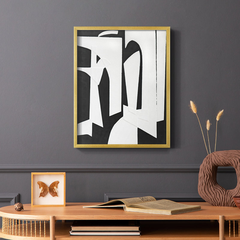 Spanish Arches II Framed Print - Solid Wood, Gold, 28" H x 22" W