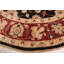 Tapis noir foncé et rouge Chobi Finest 8 pi 10 po x 8 pi 10 po
