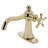 Kingston Brass Fuller Single-Handle 1-Hole Deck Mount Bathroom Faucet with Push Pop-Up and Deck Plate-66069202-69976282