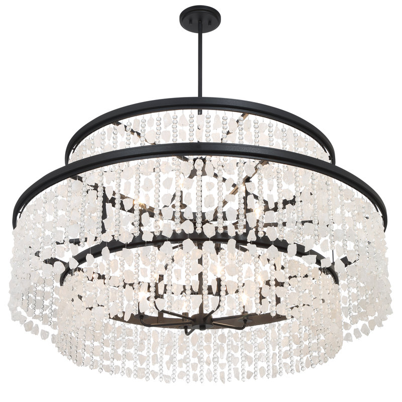 Minka Lavery Shimmering Elegance - 12 Light Chandelier In Sand Coal Finish