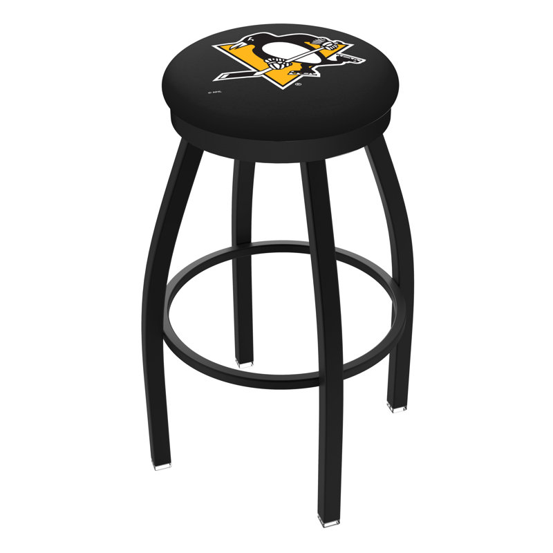 NHL Swivel Extra Tall Stool, Pittsburgh Penguins, Black, "Extra Tall (36" Seat Height)"