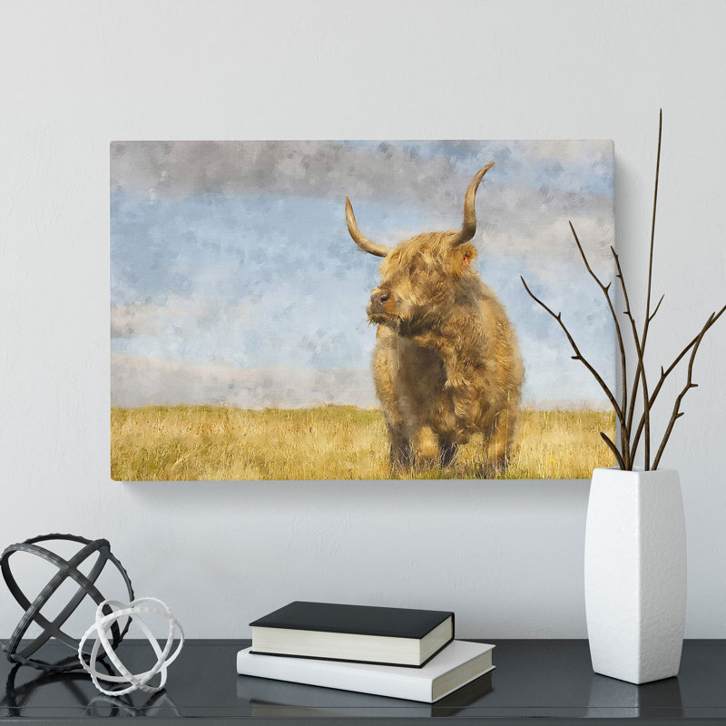 Highland Bull Cow Vol.1 - Wrapped Canvas, 40cm H x 60cm W x 3cm D